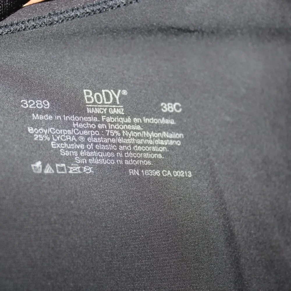 Body by Nancy Ganz Shaper Tank Top with Underwire Bra Black Size 38C